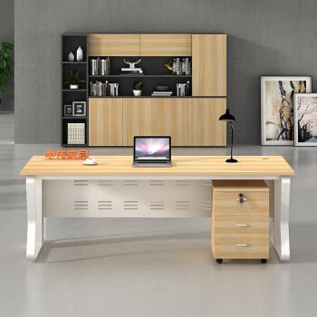 中伟办公家具经理桌电脑桌现代简约职员桌钢架单人办公桌12m